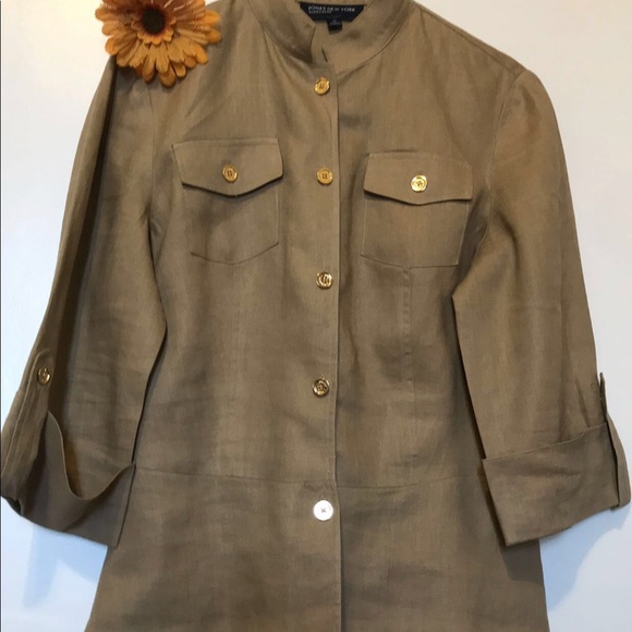 JONES N York signature tan color shirts “M” - Picture 2 of 7